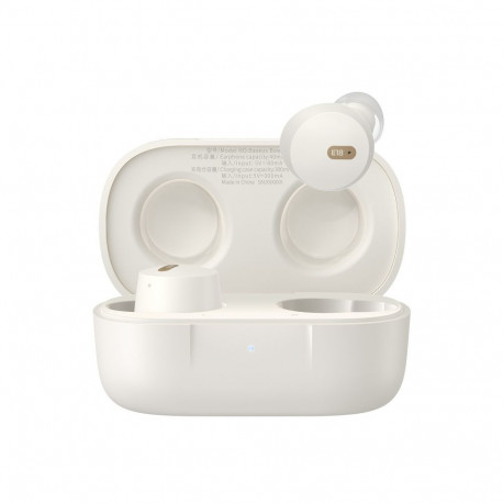 Tõelised juhtmevabad Bluetooth 5.3 kõrvaklapid Bowie E18 koos laadimiskohvriga, valge