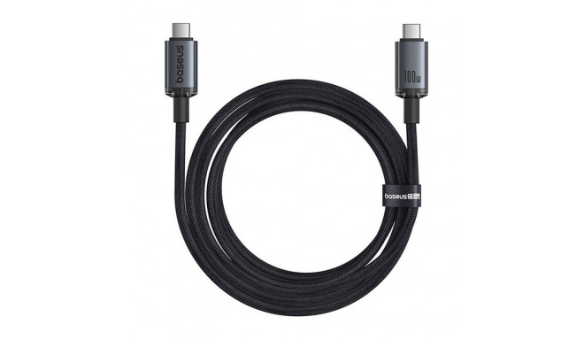 Cable USB C Male - USB C Male 1000W USB3.2, 20Gbps, 4K@60Hz 1.5m Crystal Shine BASEUS, Black