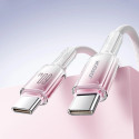 Joyroom S-A42 Crystal-Clear Series 60W USB-C - USB-C cable 1.2m - white