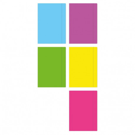 Kummiga mapp A3+ Fluo, kartong, assortii ,Interdruk