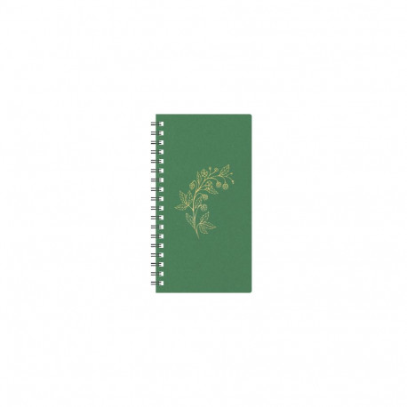 Midimärkmik Spiral Kartong Nädal H kalliskiviroheline Berry 2026a.