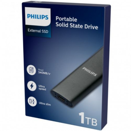 Philips väline SSD 1TB Ultra Speed, space grey