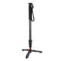 3 Legged Thing Legends Lance Carbon Fibre Monopod Darkness with Docz foot stabiliser Darkness