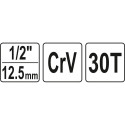 Pööratav võti 1/2" 30Z YT-03315 YATO