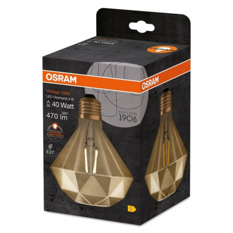 BULB LED E27 DIAMOND FIL 4W/824 GOLD