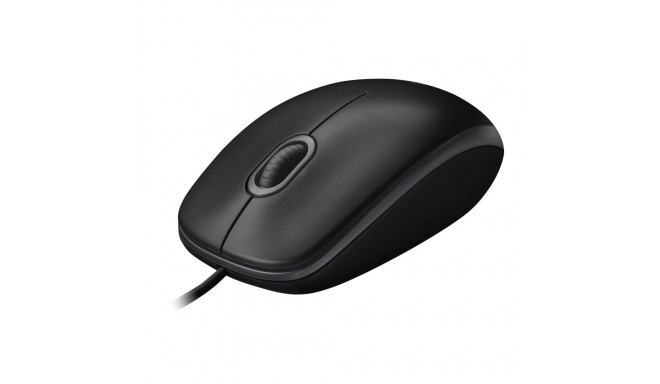 Optical Mouse - Logitech B100 800 DPI USB Ambidextrous Black