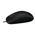 Optical Mouse - Logitech B100 800 DPI USB Ambidextrous Black