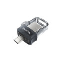 Dual USB Flash Drive - SanDisk Ultra 32GB Type-A/Micro-USB Black
