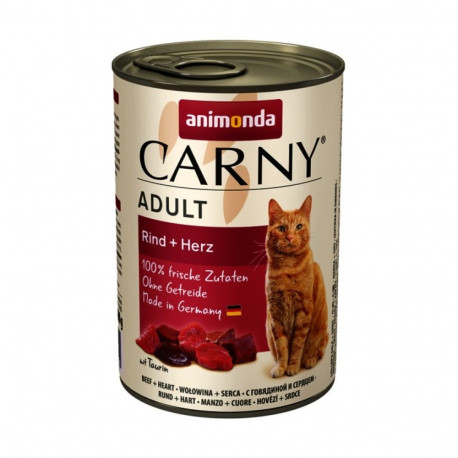 Wet Cat Food - ANIMONDA Carny Adult Beef And Hearts 400g