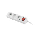 Extension cord - Lanberg 3M 3 AC Outlets With Switch White