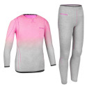 Laste termopesu komplekt Spokey Elsa (122/128) pink/grey