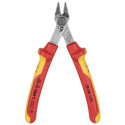 KNIPEX Electronic Super Knips 78 06 125, electronics pliers (red/yellow, with opening spring and ope