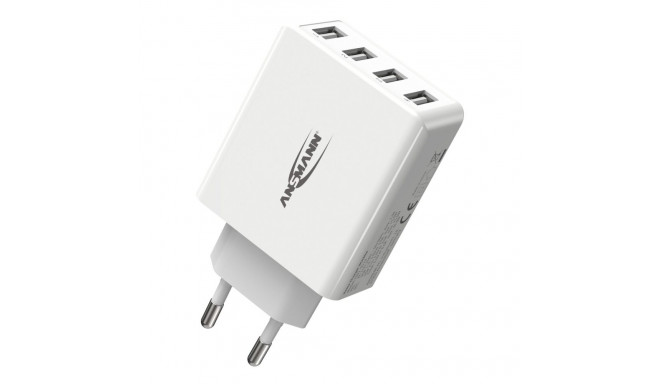 Ansmann Home Charger HC430, charger (white, intelligent charging control, multisafe technology)