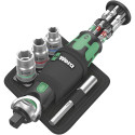 Wera 8009 Zyklop Pocket Set Imperial 2, bit set (black/green, reversible ratchet for 3/8", 1/4")