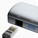 DUDAO A15PRO laptop dock/port replicator Wired USB 3.2 Gen 1 (3.1 Gen 1) Type-A + Type-C Grey