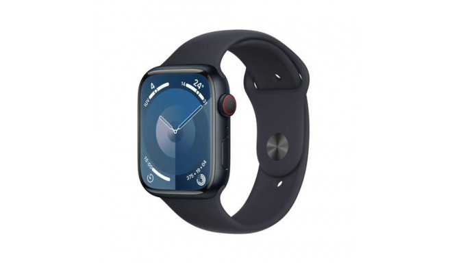 Apple Watch Series 9 45 mm Digital 396 x 484 pixels Touchscreen 4G Black Wi-Fi GPS (satellite)