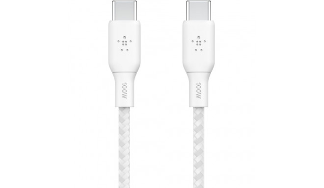 "Belkin BOOST CHARGE USB-C/USB-C Kabel, bis 100 W, 2m, weiß"