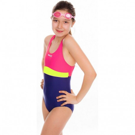 Aqua-speed Junior Emily Pink and Purple Swimsuit (164 cm)