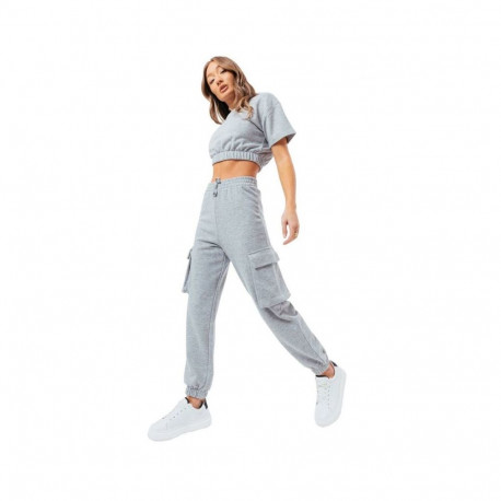 Justhype Sweat Crop T-Shirt-Cargo Joggers Tracksuit W LABON004 (10)