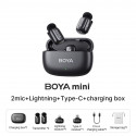 Boya wireless microphone mini-12, black