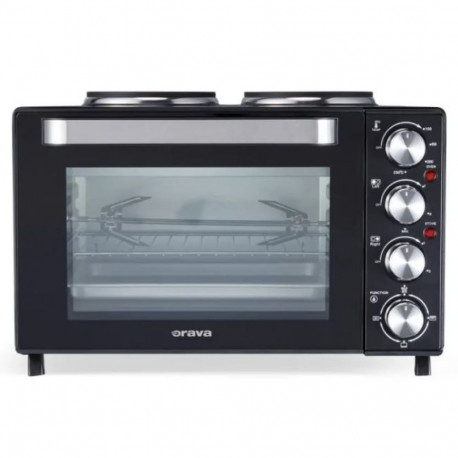 Mini oven with 2 hot plates Orava