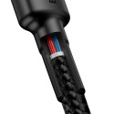BASEUS cable Type C to Type C Power Delivery PD60W 2.0 (3A 20V) Cafule CATKLF-HG1 2m gray+black