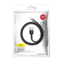 BASEUS cable USB Cafule to Type C 3A CATKLF-AG 0,5M Gray-Black
