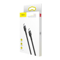 BASEUS cable Type C to Type C Cafule 3A 1M gray+black CATKLF-GG1