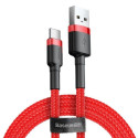 BASEUS cable USB Cafule to Type C 3A CATKLF-B09 1m Red