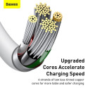 BASEUS cablel USB A to Apple Lightning 8-pin 2,4A Superior Series Fast Charging CALYS-02 0.25 meter 