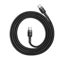 BASEUS cable Type C to Type C Cafule 3A 1M gray+black CATKLF-GG1