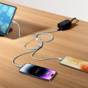BASEUS cable 3in1 USB A to Micro USB / Lightning / Type C 3,5A 6CAXS000001 1,2 m black