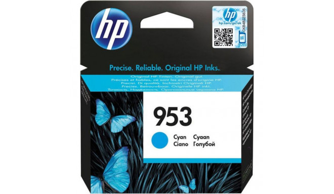 HP 953 Original Cyan Ink - F6U12AE#BGY