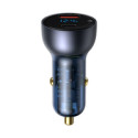 Baseus CCKX-C0G Car Charger USB-C / USB / 3A / 65W / Quick Charge 4.0 Black