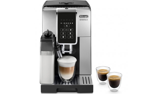 DeLonghi Dinamica ECAM 350.50.SB Bean to Cup Coffee Machine - Silver&Black