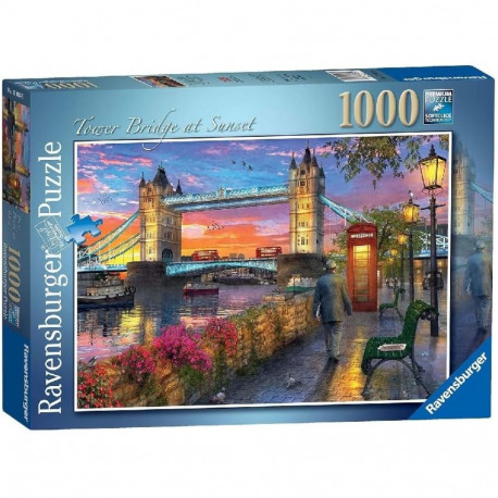 Ravensburger pusle 1000 tk Toweri sild päikeseloojangul