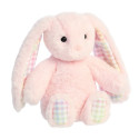 AURORA Rainbow Gingham Bunnies Плюшевый розовый заяц 18 см