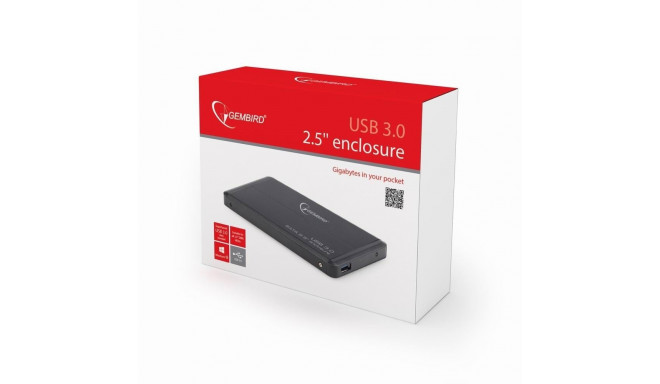 HDD Enclosure - Gembird EE2-U3S-2 2.5" Black