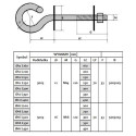 Extralink Hook for hanging brackets 16/300mm