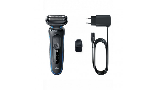 Braun Shaver 51-B1000s Operating time (max) 50 min, Wet&Dry, Black/Blue