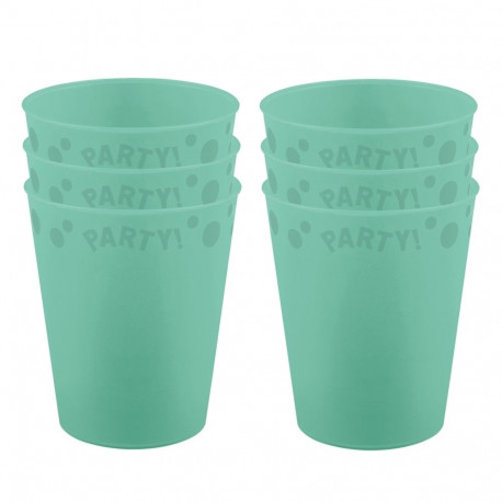 Procos korduvkasutatav peotops 250ml, 6 tk, münt pastel