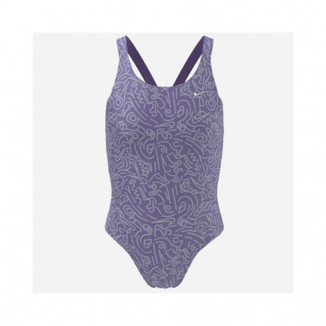 Nike Hydrastrong Multi Print Jr swimsuit NESSD045 582 (S (130-140cm))