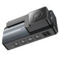 HOCO car camera with display 3,69" + rear camera 2K GPS DV12 silvery gray