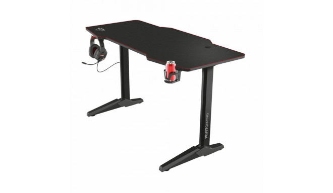 Desk Trust GXT 1175 Imperius XL Gaming Black Black/Red Steel 140 x 66 cm