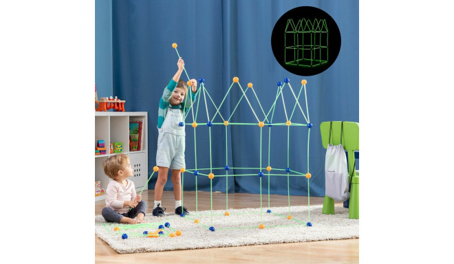 Children’s Fort Building Kit Builkitt InnovaGoods 155 Pieces