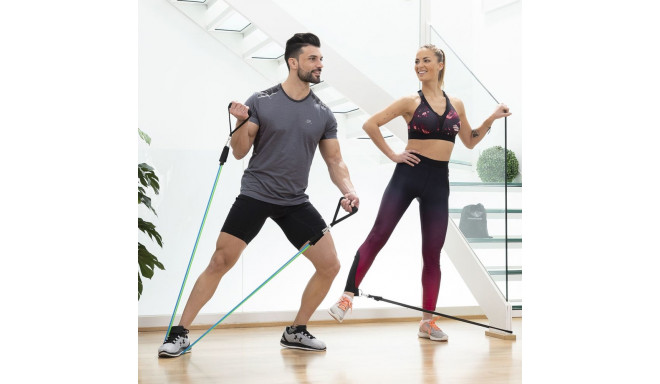 Set of Resistance Bands with Accessories and Exercise Guide Tribainer InnovaGoods 3 Units