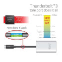 CLUB3D Thunderbolt 3 to Dual HDMI 2.0 Adapter