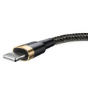 BASEUS cable USB A to Lightning 2,4A Cafule CALKLF-BV1 1 m black gold