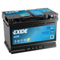 Exide AGM aku 72Ah 760A 278x175x190 -+