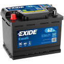 Exide Excell 62Ah 540A 242x175x190+-